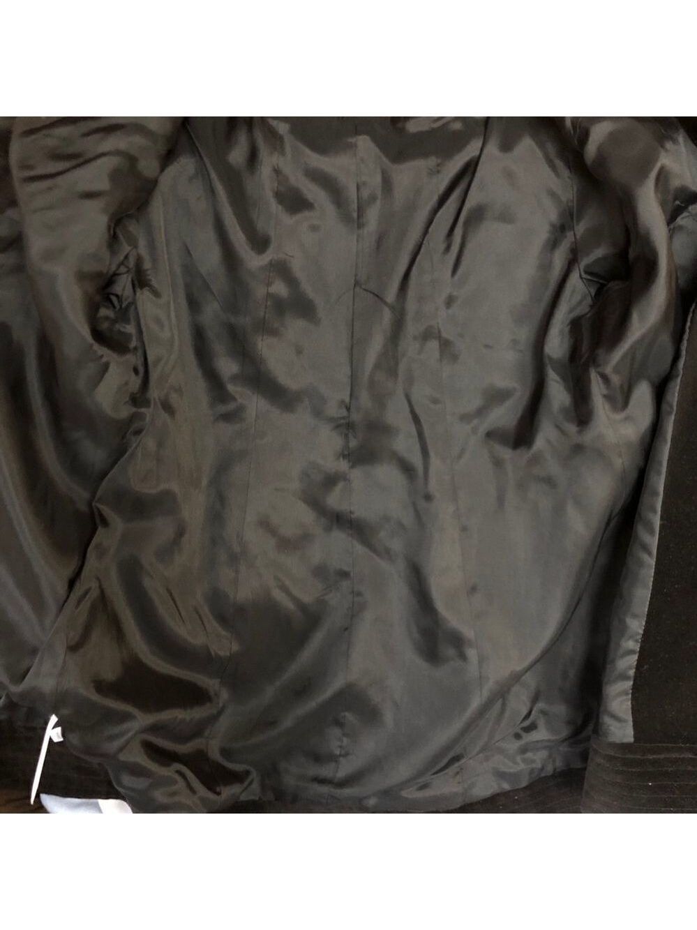 𝅺ANN Taylor Loft Women’s Small Black Velvet Coat - Picture 6 of 6